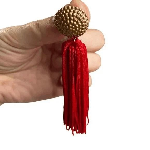 Single Earring Tassel Pierced Stud Back - Picture 1 of 1